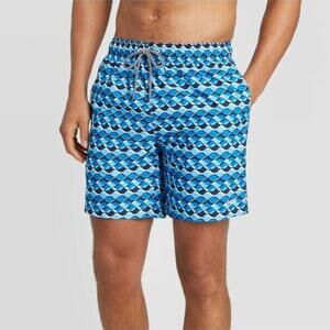 Speedo Men's 8" Geometric Volley Swim Shorts